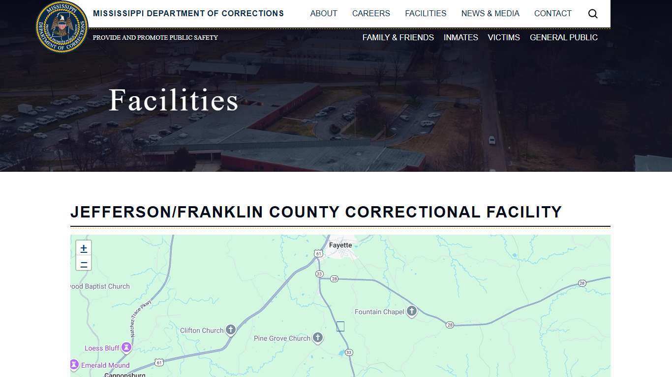 Jefferson/Franklin County Correctional Facility | Mississippi Department of Corrections